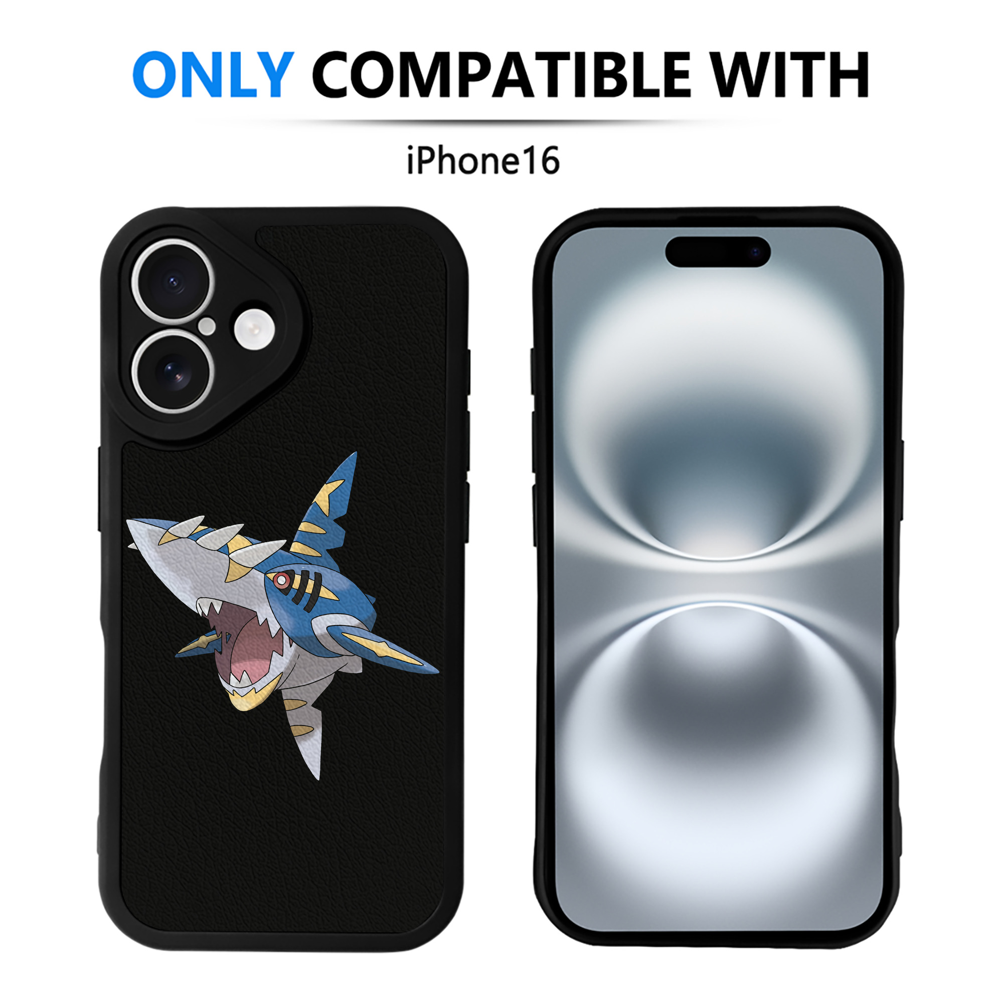 （画像用） ポケットモンスター Pokémon 【iPhone 16シリーズ対応】シリコンスマホケース（レザー調） 材質：シリコン
